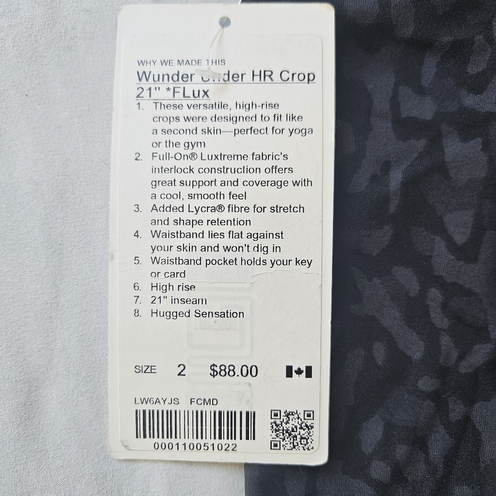 Lululemon Wunder Under Wild Thing - Picture 2 of 5